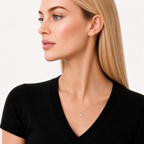 0.5ct Solitaire Necklace