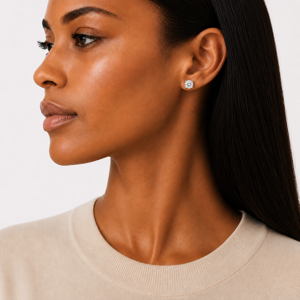 1ct Stud Earrings