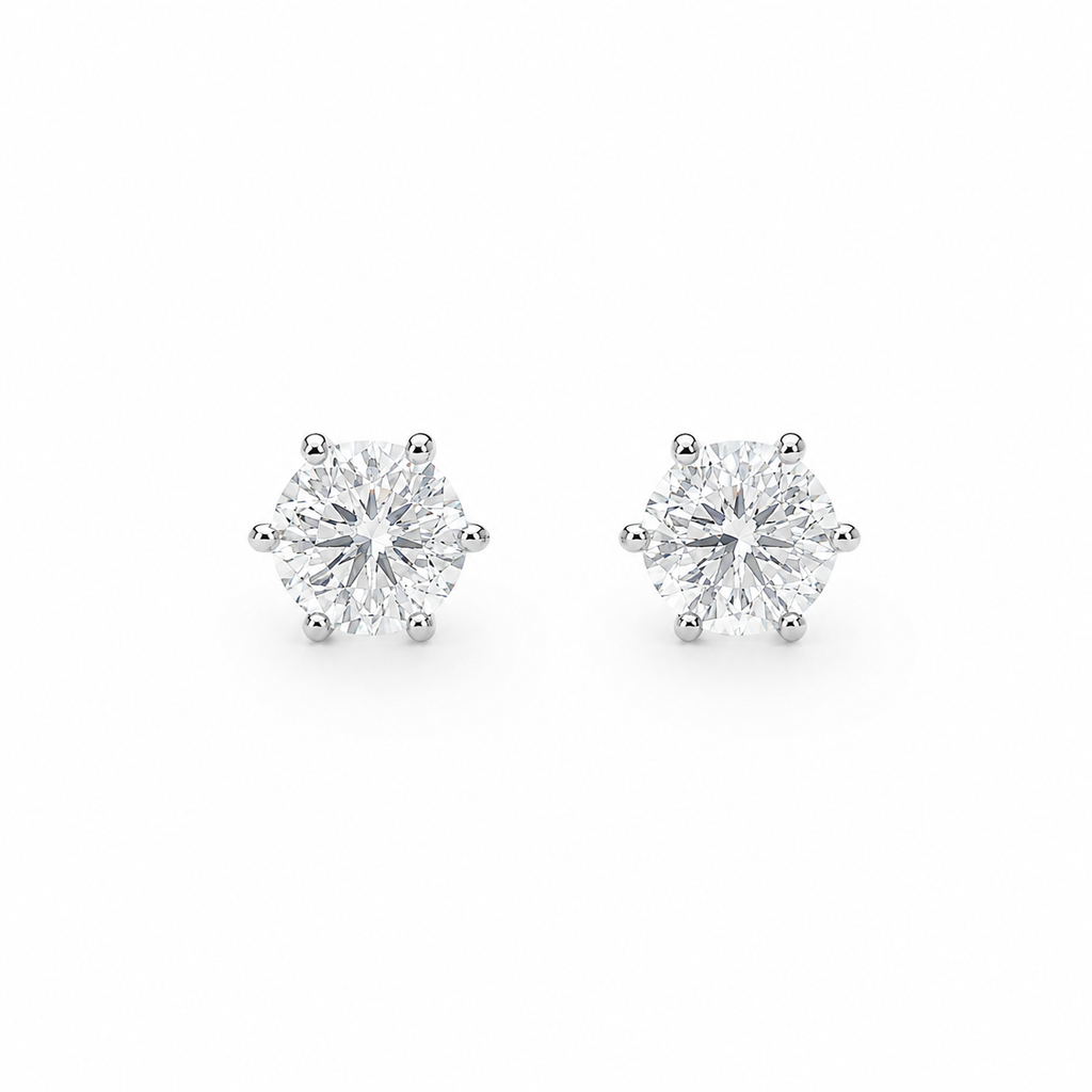 1ct Stud Earrings