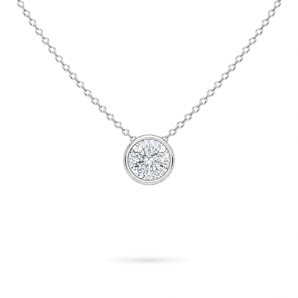 1ct Bezel Necklace