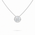 2ct Bezel Necklace