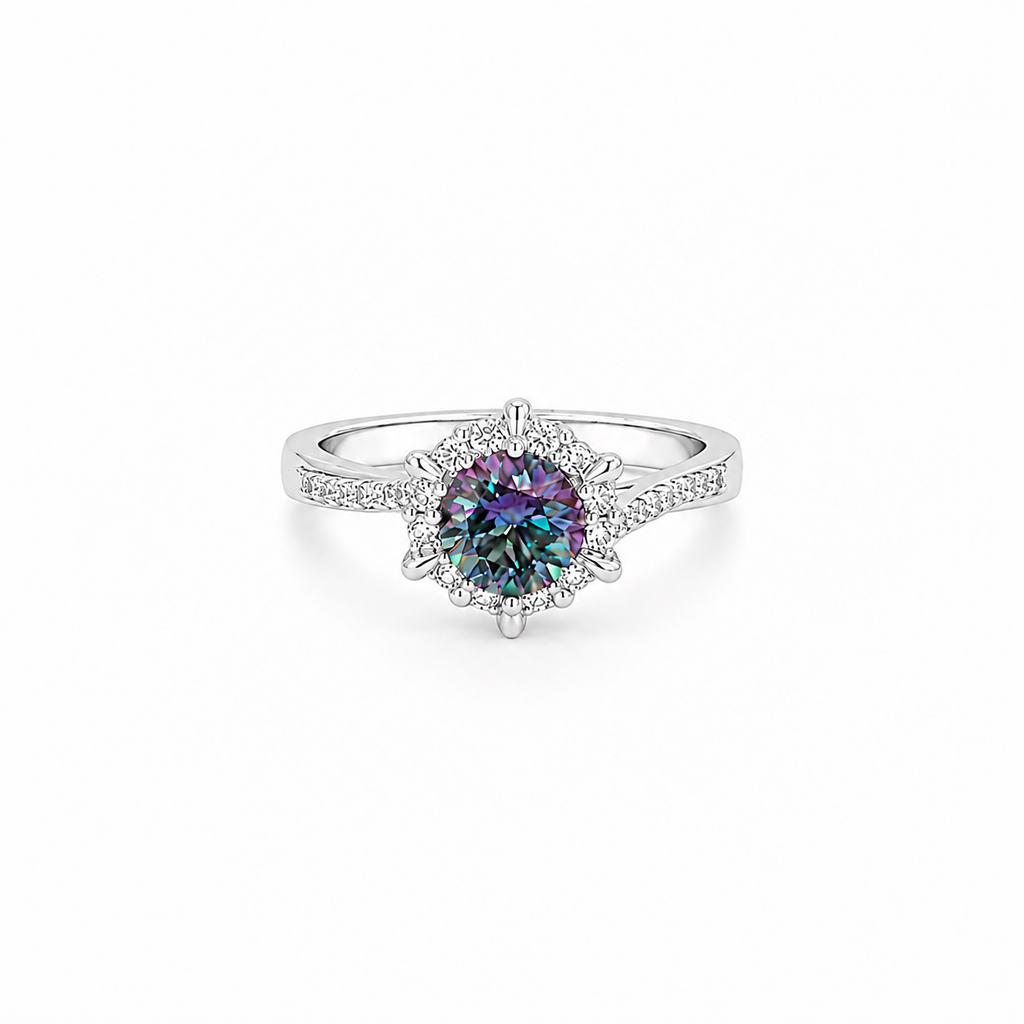 Blue Halo Ring