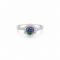 Blue Halo Ring