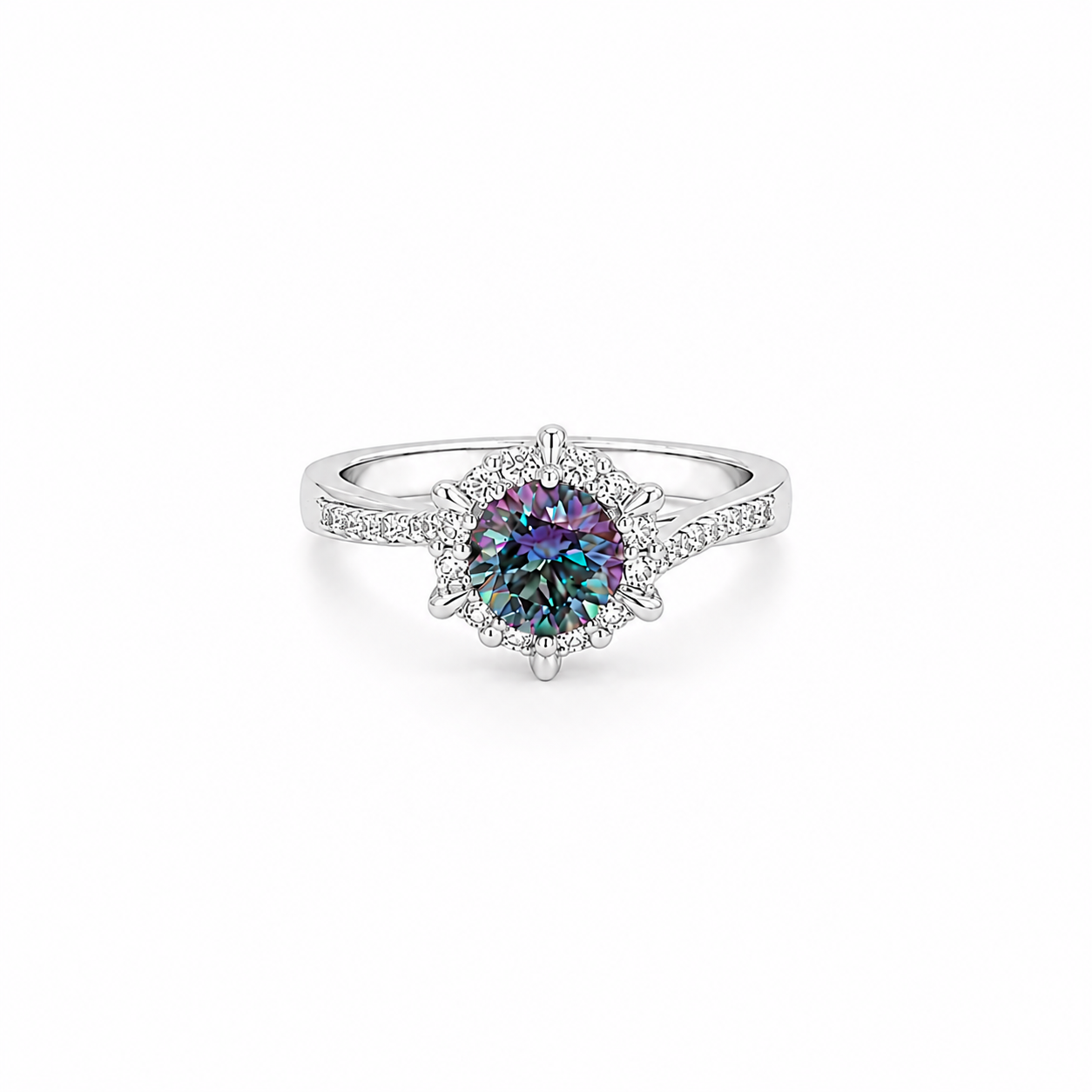 Blue Halo Ring