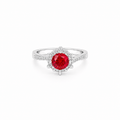 Red Halo Ring