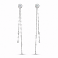 Bezel Drop Earrings