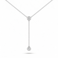Bezel Drop Necklace