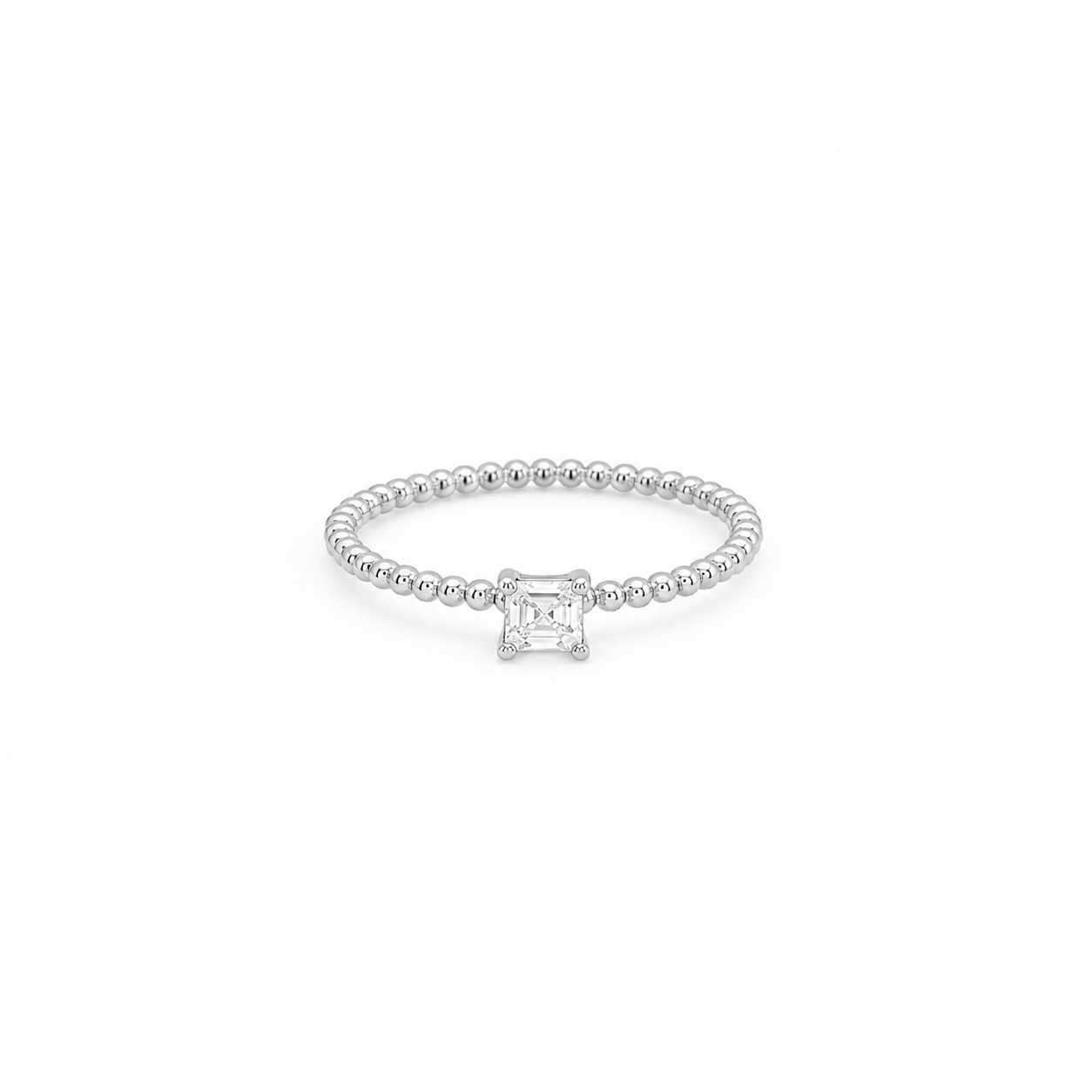 Princess Cut Stacking Ring